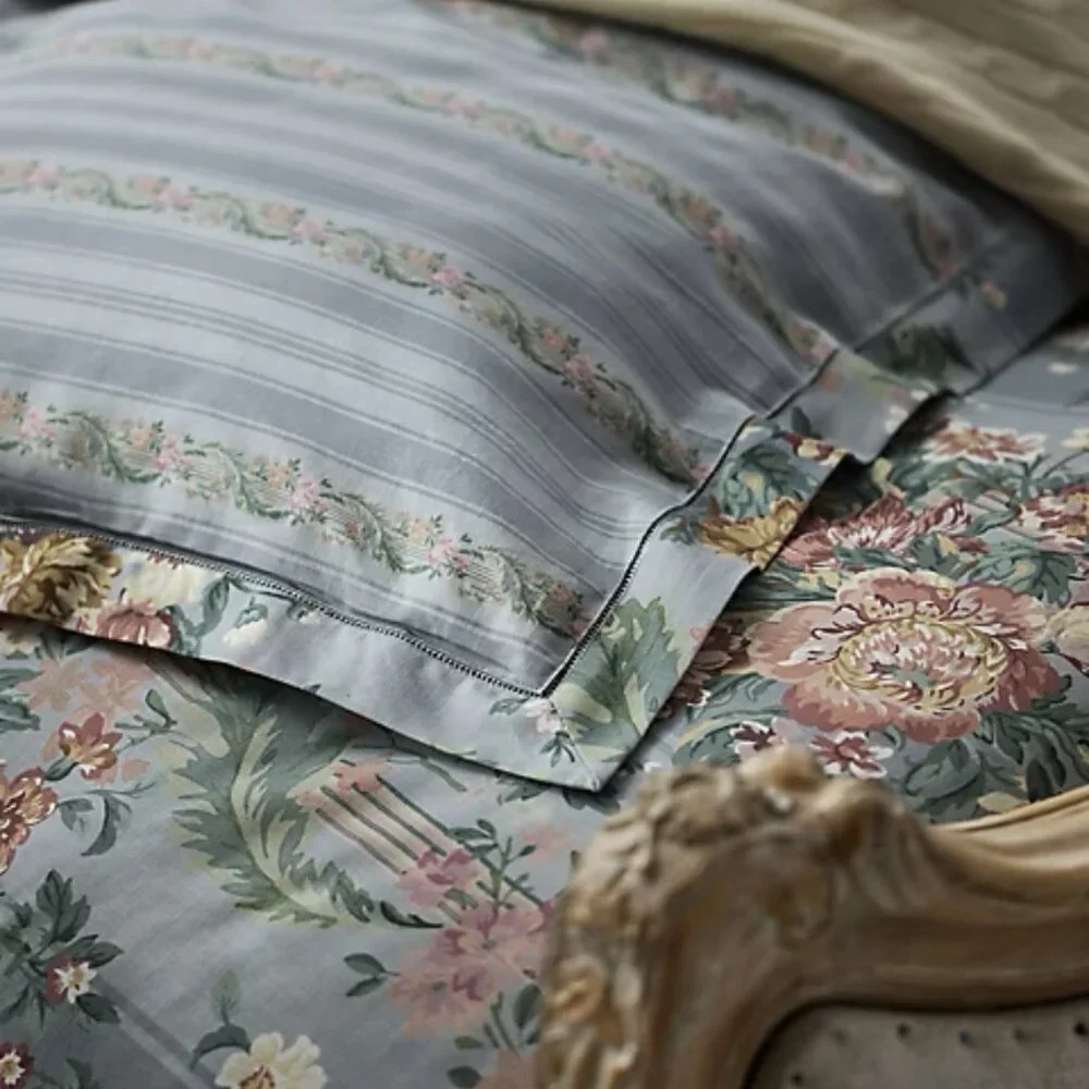 New Ralph Lauren ADALIA Large Floral FULL/QUEEN Size Duvet Cover 100% Cotton - Picture 3 of 8